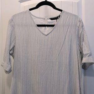 *NEW* White/Blue Stripe Dress